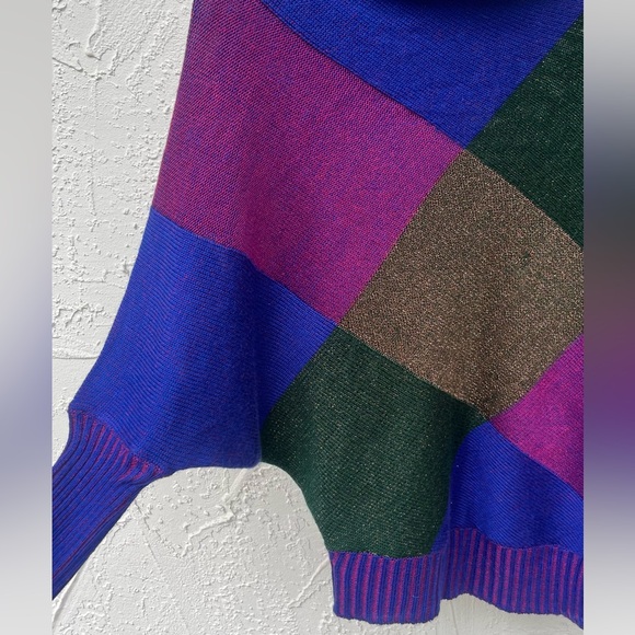 NWOT Sugardolls Vintage Sweater, asymmetrical neckline, ¾ sleeve, XS/Small size - Picture 3 of 6